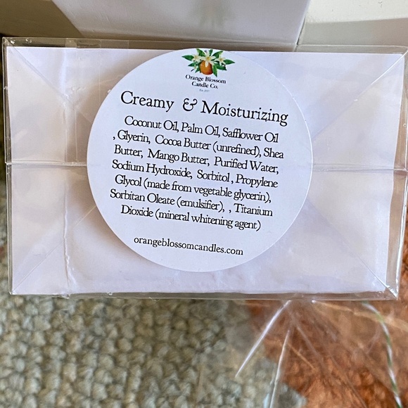 Orange Blossom Candle Co. I Florida Sea Sponge Triple Butter Soap I The Grove - Picture 7 of 13